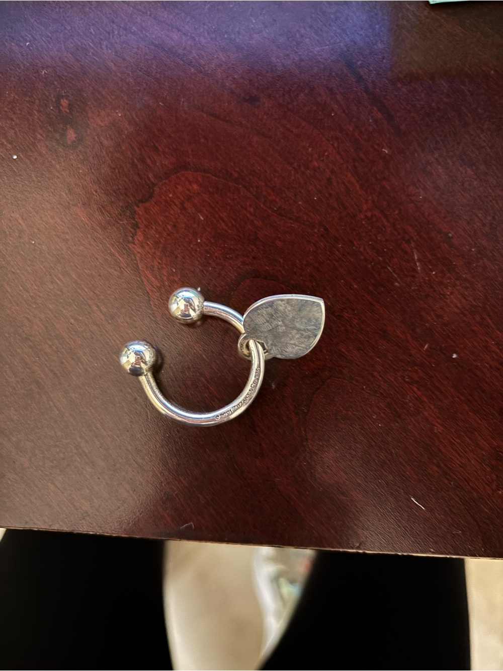 Tiffany & Co. Sterling Silver Heart Tag Ring - Picture 9 of 11